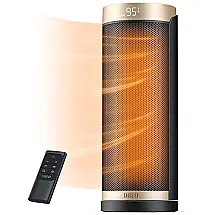 Aquecedor de Cerâmica Elétrico Portátil, Oscilante com Controle Remoto e Temporizador,1500W, 110V, DREO DR HSH003, Preto