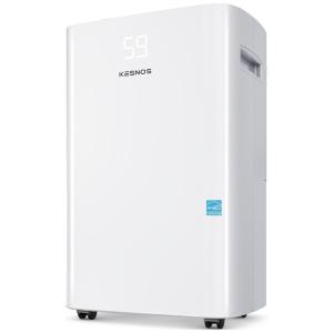 Kesnos Desumidificador 100L com Mangueira de Drenagem, Área 460 m2, Branco