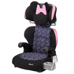 Assento de Elevação Disney Baby Pronto Booster, Assento de Elevação com Posicionamento de Cinto para Carros de 18 a 45 kg, Minnie Dot Party