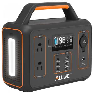 ALLWEI Gerador, Acumulador de energia Életrico, Solar, Portátil, c, USB, 60W, 110V, 600W, c, 2 duas tomadas