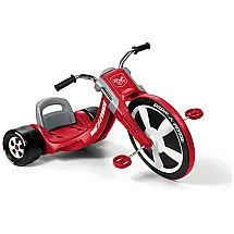 Triciclo Infantil para crianças de 3 a 7 Anos, Radio Flyer Deluxe Big Flyer, Vermelho