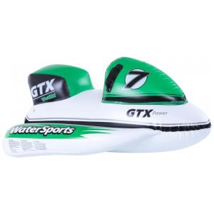 Boia Inflável Swimline GTX Wet Ski Branco/Verde com Alças, Vinil UV Resistência, Modelo 132 cm