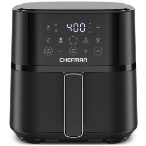 Fritadeira Elétrica Air Fryer 3,7L com 4 Predefinições, 110V 1500W, Chefman, Preta