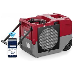 Desumidificador124 Litros com Controle Wifi para Grandes Espaços, ALORAIR, Vermelho