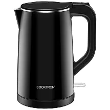 Chaleira Elétrica 1.7L com Desligamento Automático e Proteção de Fervura, 1500W, 110v, COOKTRON, Preto