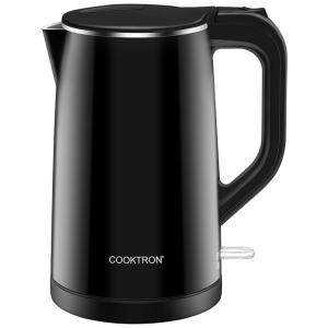 Chaleira Elétrica 1.7L com Desligamento Automático e Proteção de Fervura, 1500W, 110v, COOKTRON, Preto