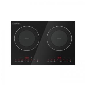 Cooktop de Indução Duplo Empava 2 Bocas, Topo de Vidro Plano à Prova de Quebra, 18 Níveis de 48°C a 238°C, 3 Modos Pré-Definidos