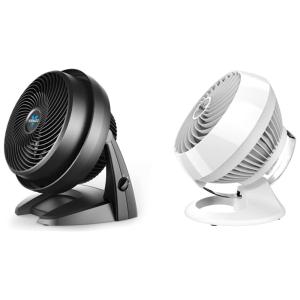 Conjunto de Ventiladores de Mesa Vornado 630 e CR1 0253, 110V, Preto e Branco