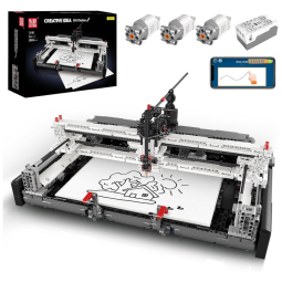 Kit de Construção Plotter com 3088 Peças e Controle Remoto via APP para Crianças e Adultos, Mould King