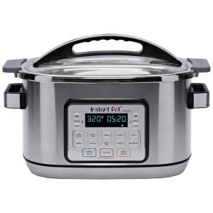 Panela Elétrica gramável Multiuso 8L, 1500W, 110V, INSTANT POT AURA PRO, Prateado