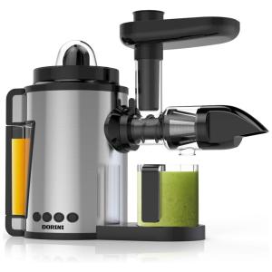 Espremedor de Sucos, 2 em 1, Função Reversa, 110v, DORINI, Prateado