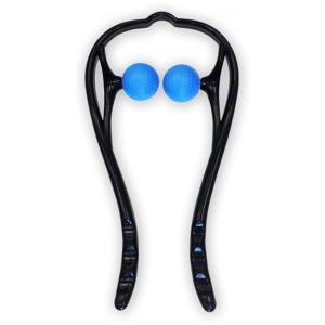 CuraCane Massageador Manual de Acupressão para Pescoço com 4 Pontos de Gatilho e Alça Ergonômica, INTIMD, Preto