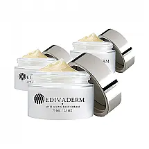 Creme Facial Anti Idade 30 ml para Mulheres, 3 Unidades, LAMOOS Edivaderm, Branco