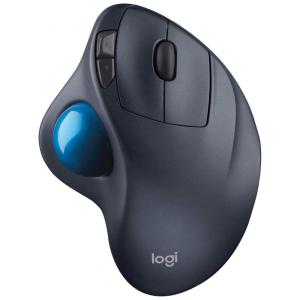 M570 Mouse Ergonômico sem Fio Reduz a Tensão do Pulso Multifunções, LOGITECH 910 001882, Preto