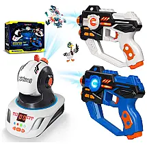 Pistola Infantil com Laser Infravermelho e Projetor para 2 jogadores, Idade de 8 a 12 Anos, Kidpal