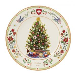 Prata Raso Natalino para Jantar, Porcelana, Lenox 896240 2024, Branco
