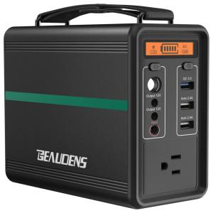 BEAUDENS Estação de Energia Portátil 166W AC 110V e USB Adaptador AC Carregador de Carro