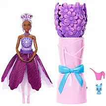 Boneca Barbie Petal Pop Daisy perfumada Mattel vestido floral roxo fragrância flor coelho buquê revelação acessórios 2025