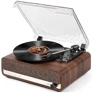 Toca-discos de Vinil com Alto-falantes