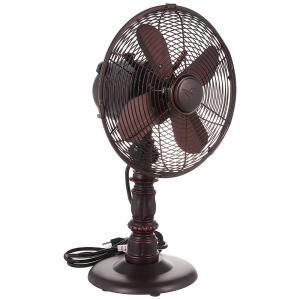 Ventilador de Mesa Retro com 3 Velocidades, 110V 11W, DECO BREEZE DBF6126, Marrom