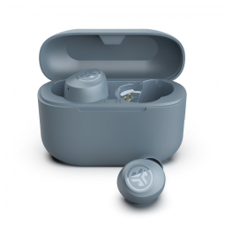 Fones de Ouvido Bluetooth com Estojo de Carregamento e Resistência ao Suor IPX4, JLab Go Air Pop, Azul