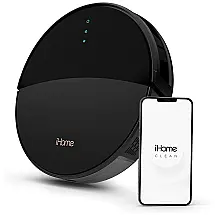Aspirador de Pó Robô 2 em 1, 2000Pa, Capacidade 600 mL, Recarregável, IHOME Robotic Vacuum, Preto