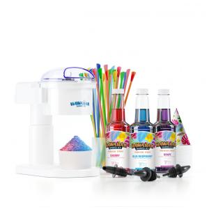 Máquina de Raspadinha com Cones e Xaropes Incluídos, Branca, 110v, HAWAIIAN SHAVED ICE 3519 S, Branco