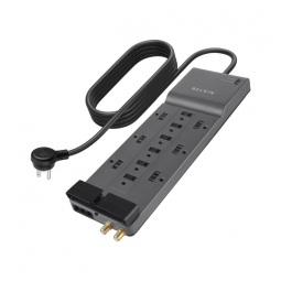 Belkin Protetor Contra Picos de Energia e Raios 4200 Joules com 12 Portas CA, 110v, OIT ROTIB BE112230 08, Cinza