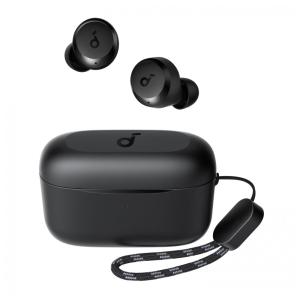 Fones de Ouvido Bluetooth com 28H de Reprodução, Resistente à Água e 2 Microfones, Soundcore A20i, Preto