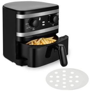 Sync Living SL AF19005 1 Fritadeira Elétrica AirFryer 1L de Capacidade e Desligamento Automático, 110V, Preta