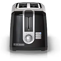 Torradeira de 2 Fatias com Função Bagel, 850W, 110v, BLACKDECKER T2569B, Preto