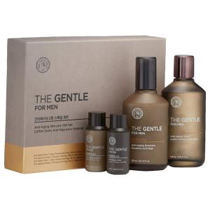 Gentle for Men Anti Aging Skincare Gift Set Reafirmação e alisamento da pele Restauração da elasticidade e rejuvenescimento da pele