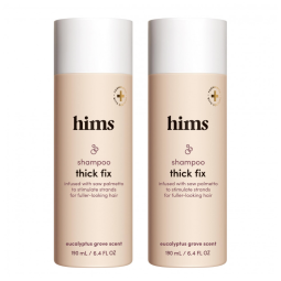 Shampoo e Condicionador 189 ml Vegano para Queda de Cabelo sem Parabenos ou Sulfato, HIMS, Branco