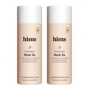 Shampoo e Condicionador 189 ml Vegano para Queda de Cabelo sem Parabenos ou Sulfato, HIMS, Branco