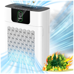 Purificador de Ar para Ambientes até 170m² com 2 Filtros HEPA, Função de Aromaterapia e Visor LED PM2.5, 110V 48W, WESTHEY HY4866