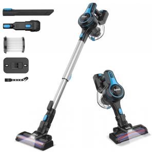 INSE Aspirador de Pó sem Fio com Acessórios Ideal para Pets, 110V, 145W, Azul