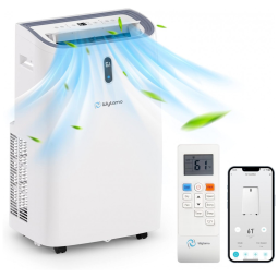Ar Condicionado Portátiul 14000 BTU com Controle Remoto Wifi Cobre 65 m2, 110V, Wiytamo, Branco