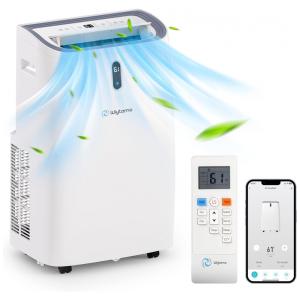 Ar Condicionado Portátiul 14000 BTU com Controle Remoto Wifi Cobre 65 m2, 110V, Wiytamo, Branco