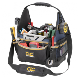 Bolsa de Ferramentas Organizadora com 13 Compartimentos, CUSTOM LEATHERCRAFT PB1531, Preto