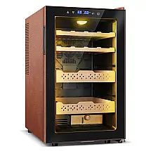 Humidor Elétrico Velivi KMYL-42 Preto 70L com Controle Digital de Temperatura e Umidade 240V