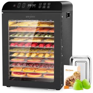 Desidratador de Alimentos com 7 Bandejas em Aço Inoxidável, 650W, 110v, KWASYO FD 02, Prateado