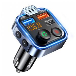 Adaptador Transmissor Veicular Bluetooth Veicular com USB, LENCENT BT23, Preto