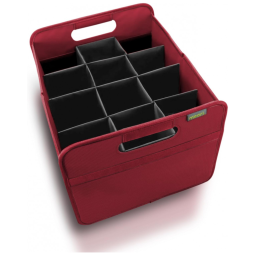 Caixa Para Transporte de Vinhos MEORI até 12 Garrafas, Vermelha