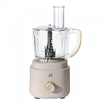 Processador de alimentos 10 xícaras bege 500W com controle de velocidade e sistema de travamento twist‑lock, 110V