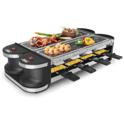 Churrasqueira Elétrica com 8 Pás 1200W com placa reversível, 110v, ARTESTIA AR 89005, Cinza