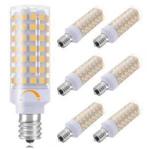 Lâmpada Led T6, na Cor Branca Quente 3000K, 60W, 6 Un, 110v, TAIYALOO SAF E12 88 2835 WW 6p, Branco
