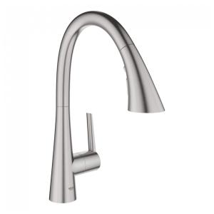 Torneira Cozinha com Pulverizador Triplo em Aço Inoxidável, GROHE 32298DC3 Zedra