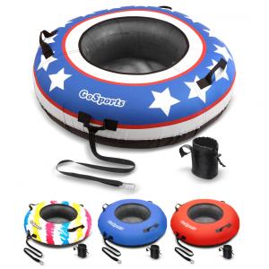 Boia Rebocável para 1 Pessoa Resistente com Capa de Lona Premium, GoSports América, Azul