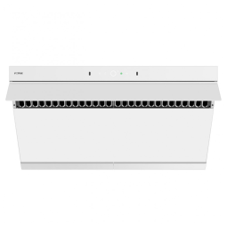 Coifa de embutir ou parede 91cm Fotile branca aço inox vidro temperado sucção inclinada 1100 CFM 4 velocidades 110Vis