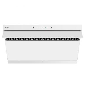 Coifa de embutir ou parede 91cm Fotile branca aço inox vidro temperado sucção inclinada 1100 CFM 4 velocidades 110Vis